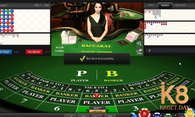 Cách chơi baccarat thần tài K8bet chi tiết