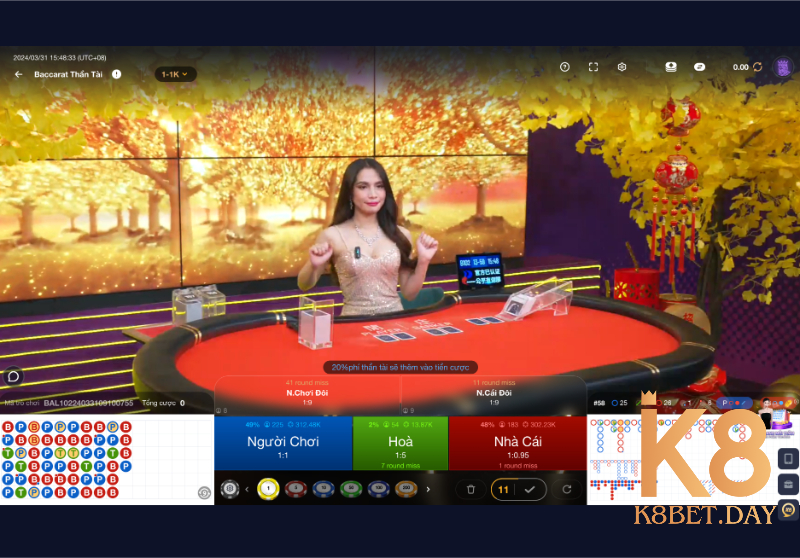 Game bài hot tại sảnh WE casino K8bet