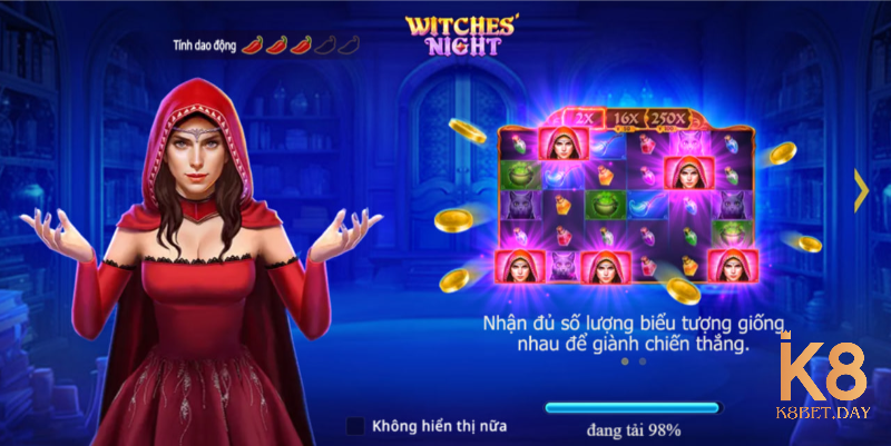 Sơ lược về game nổ hũ Witches Night K8