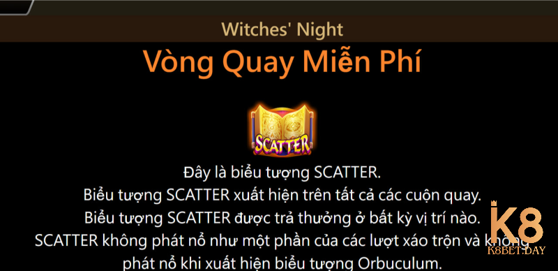 Các tính năng thú vị của Witches Night K8